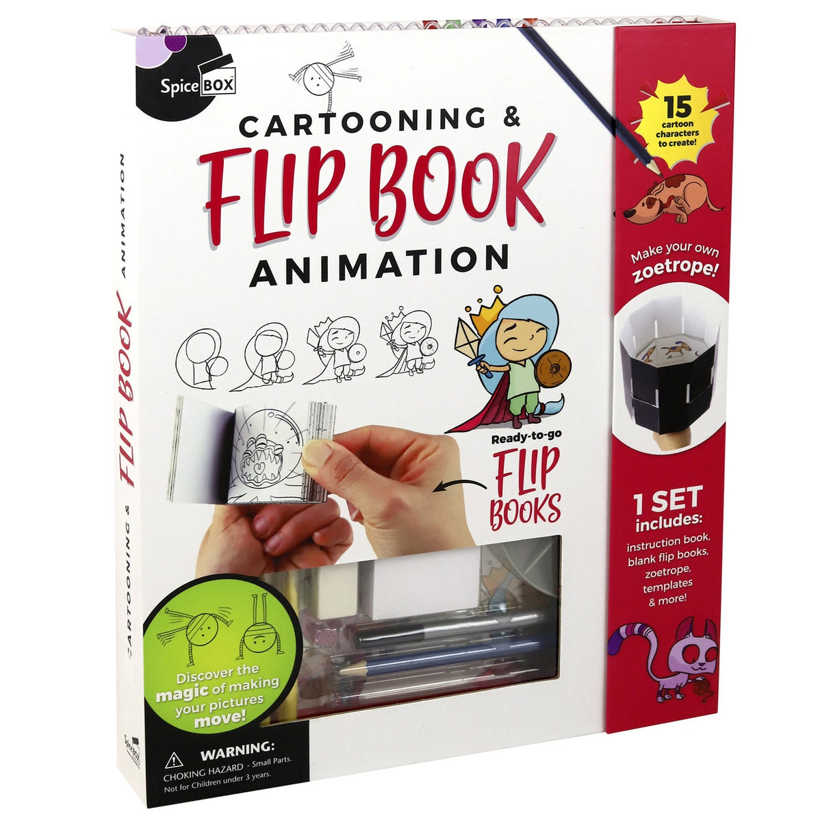 SpiceBox Petit Picasso Flip Book Animation Kit-