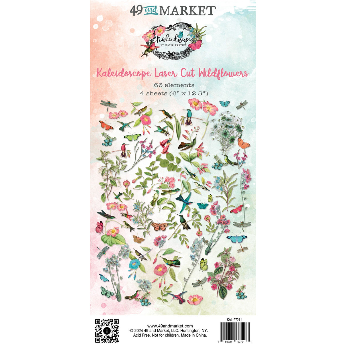 ***49 And Market Laser Cut Outs-Wildflower, Kaleidoscope