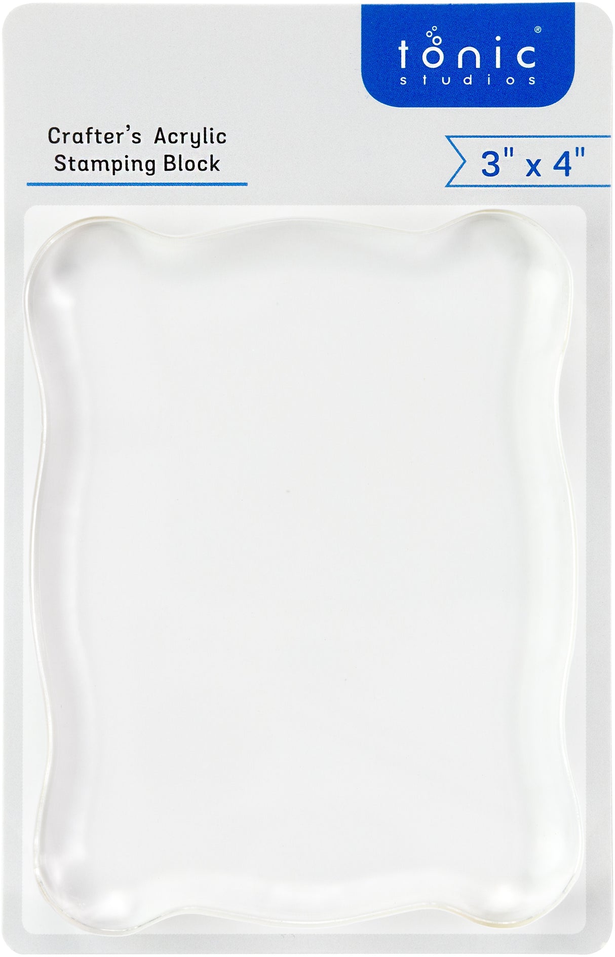 Tonic Studios Acrylic Stamping Block-3"X4"