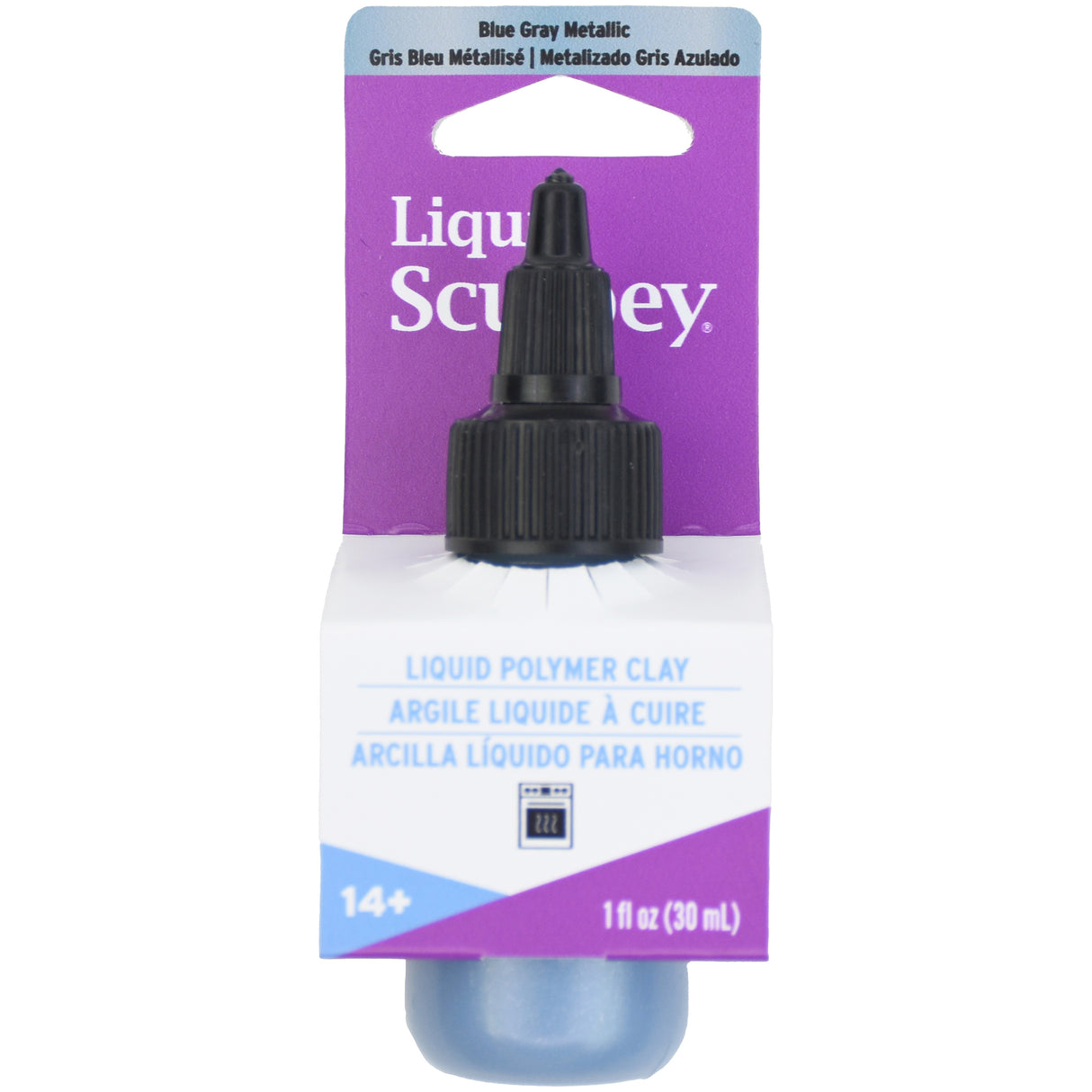 Sculpey Liquid 1oz-Blue Gray Metallic