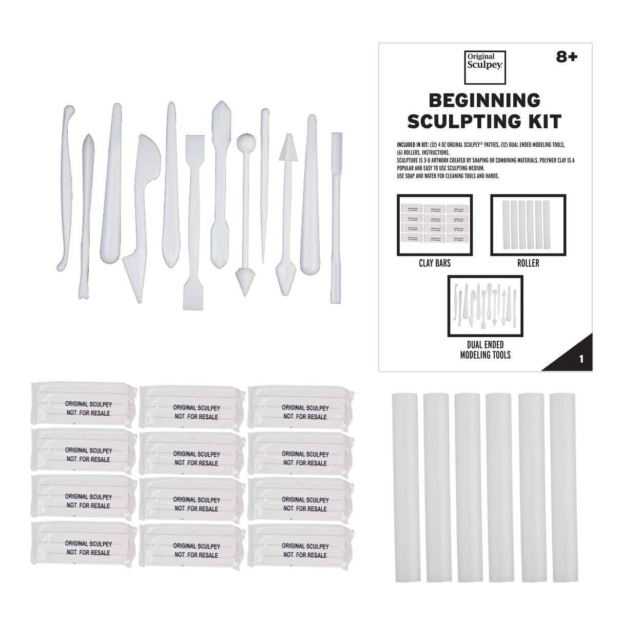 Sculpey Original Beginning Sculpting Kit-Clay and Tools