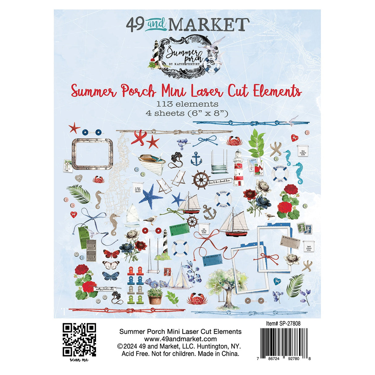 49 And Market Mini Laser Cut Outs-By Sea, Summer Porch
