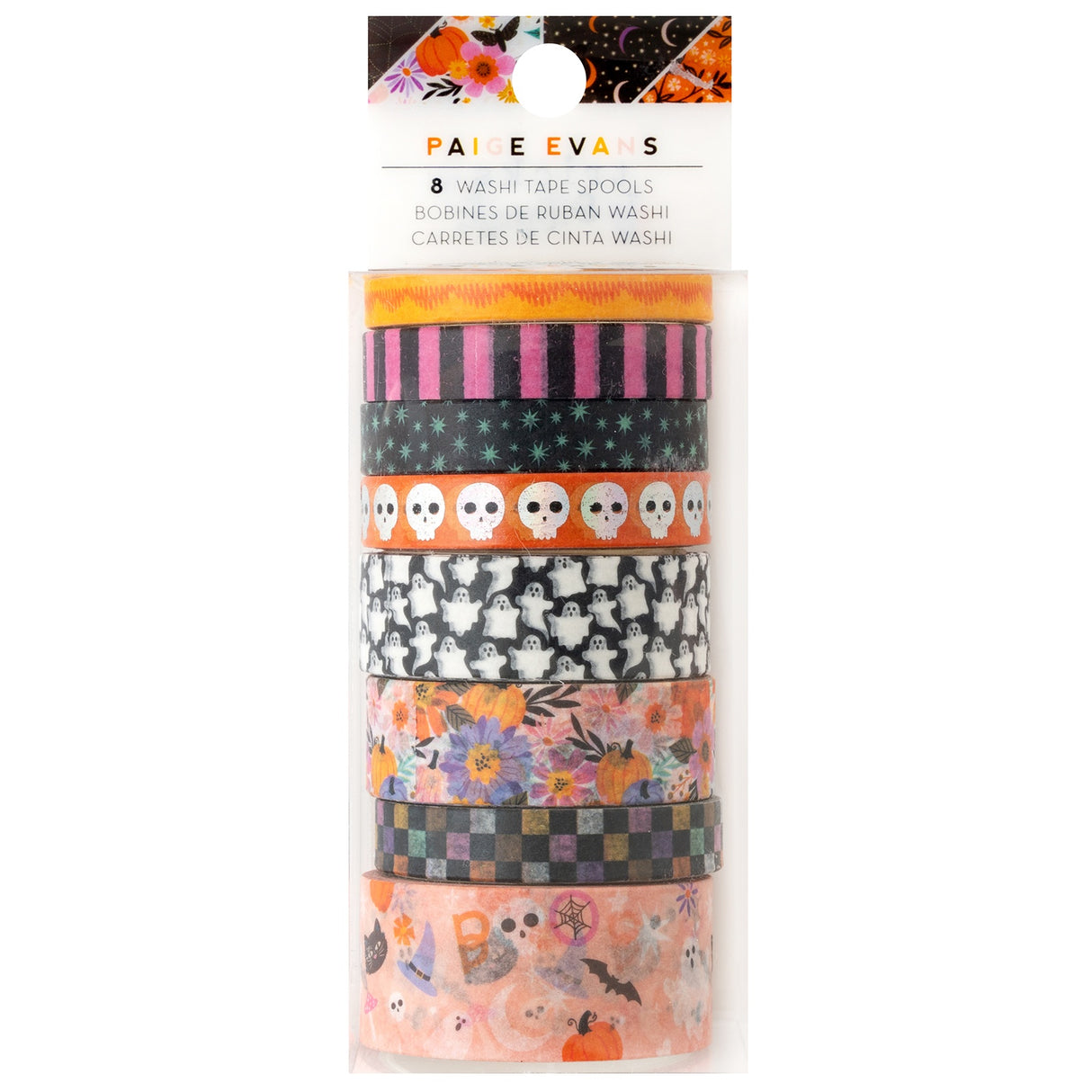 Paige Evans Tricks & Treats Washi Tape-8 Pieces