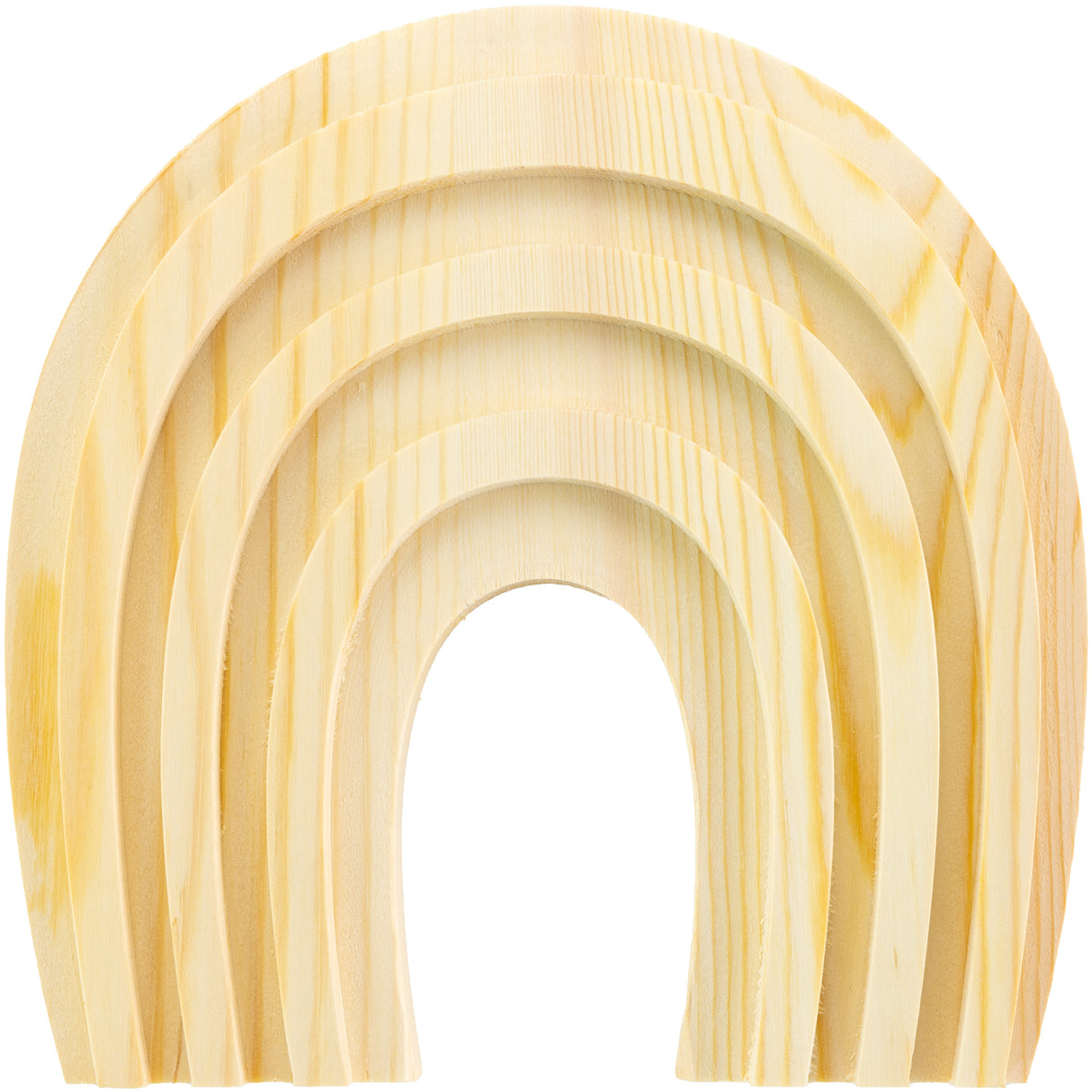 Cousin DIY Natural Wood  6.5"X6.5"-Rainbow