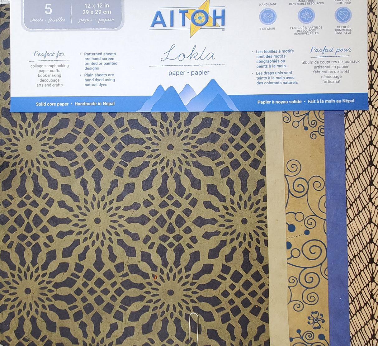 Aitoh Lotka Paper Pack 8.5"X11" 5/Pkg-Organic