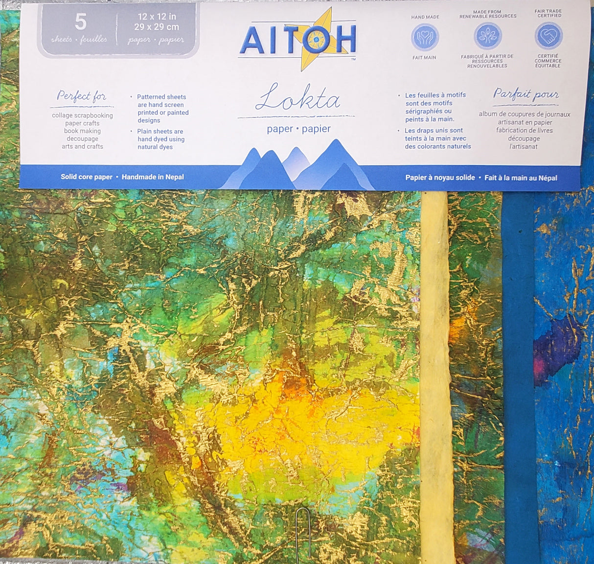 Aitoh Lotka Paper Pack 8.5"X11" 5/Pkg-Paste Paper