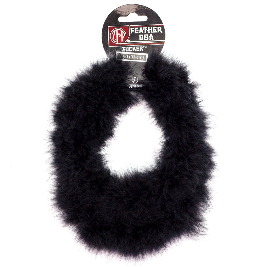 Zucker Marabou Craft Boa 1yd-Black