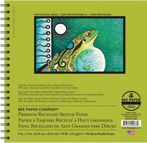 Bee Paper Recycled Sketch Pad,