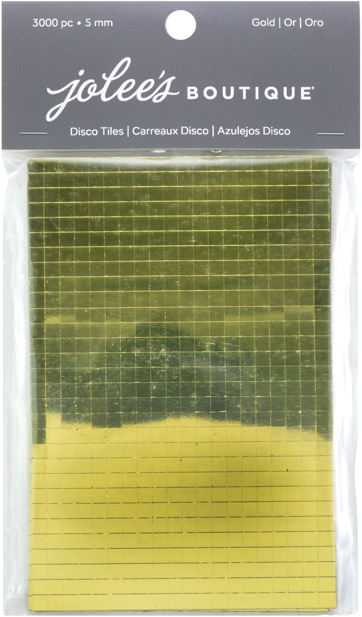 Jolee's Disco Tiles 5MM -Gold