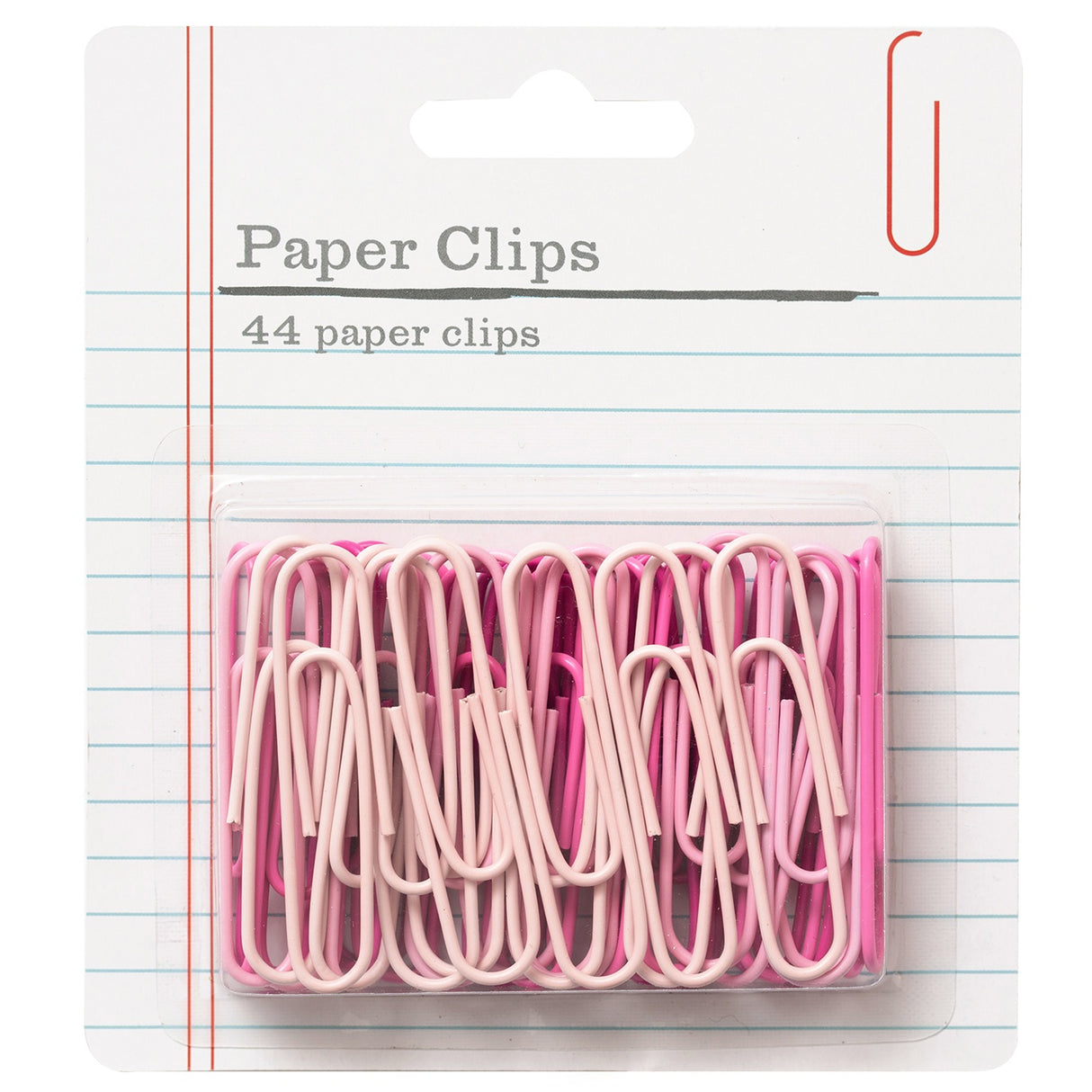 American Crafts Paper Clips 44/Pkg-Assorted Pink