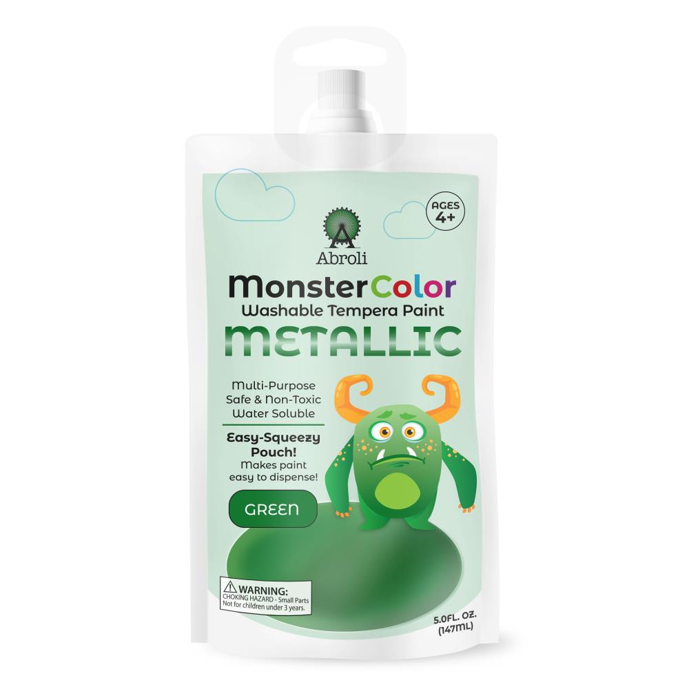 Monster Color Washable Tempera metallic green