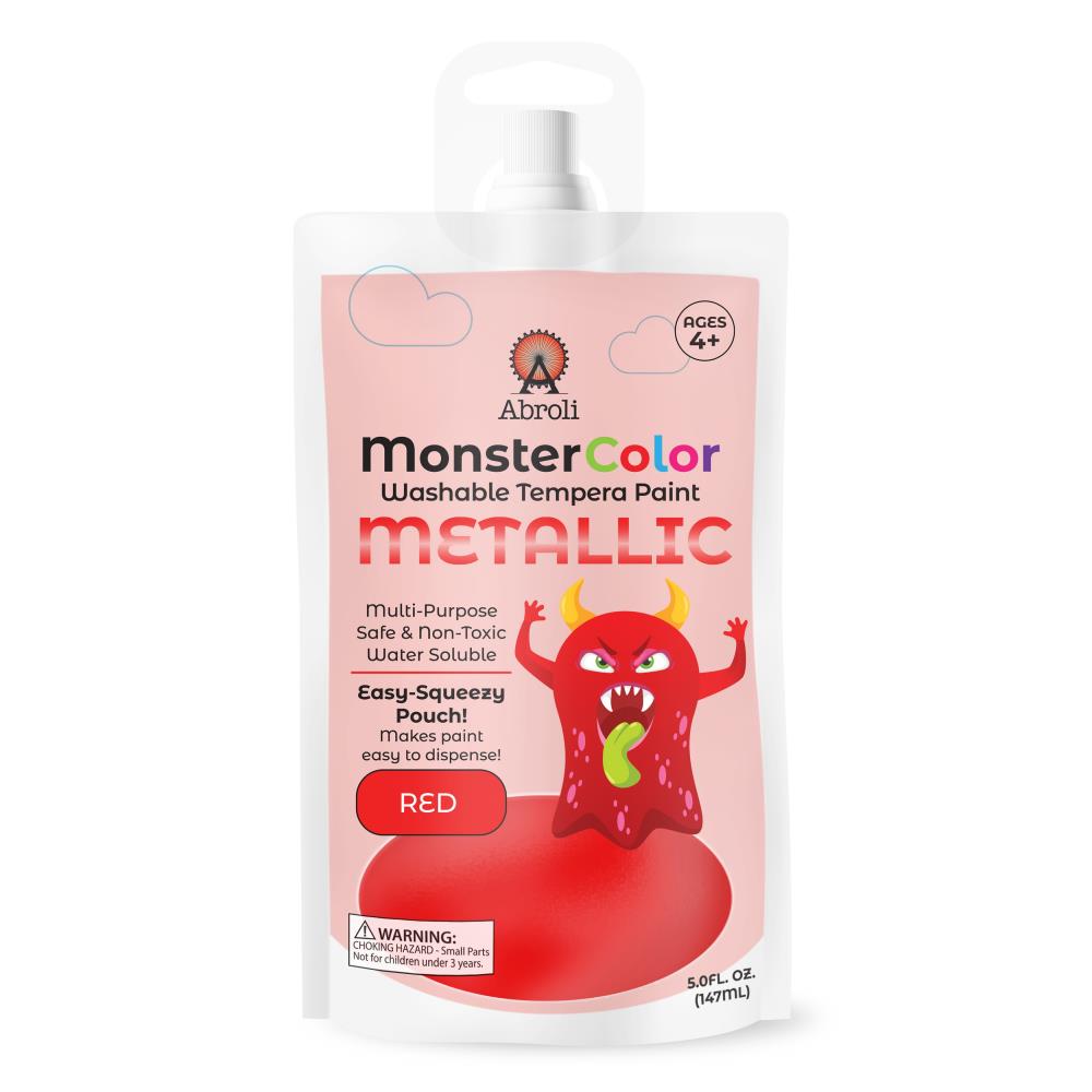 Monster Color Washable Tempera metallic red