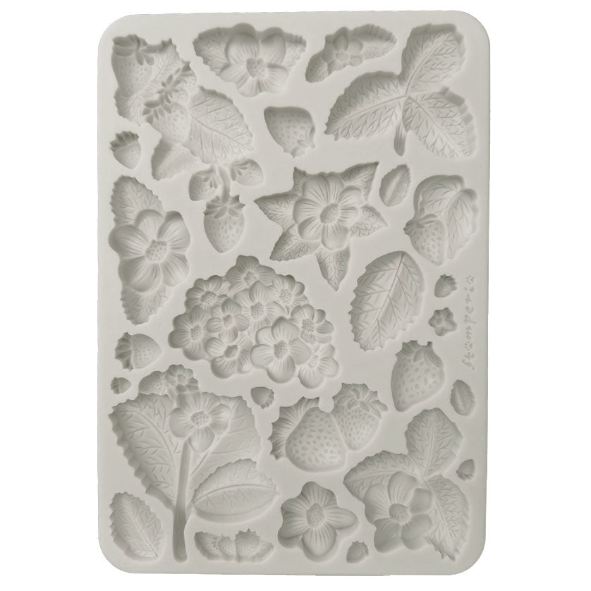 Stamperia Silicon Mould A5-Hidden Grove Strawberries