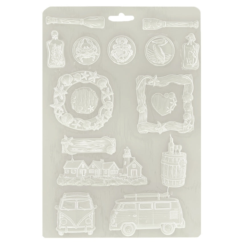 Stamperia Soft Maxi Mould A4-Silent Sea