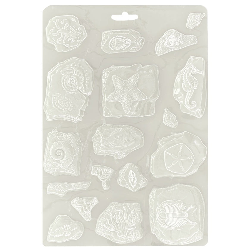 Stamperia Soft Maxi Mould A5-Silent Sea Fossils