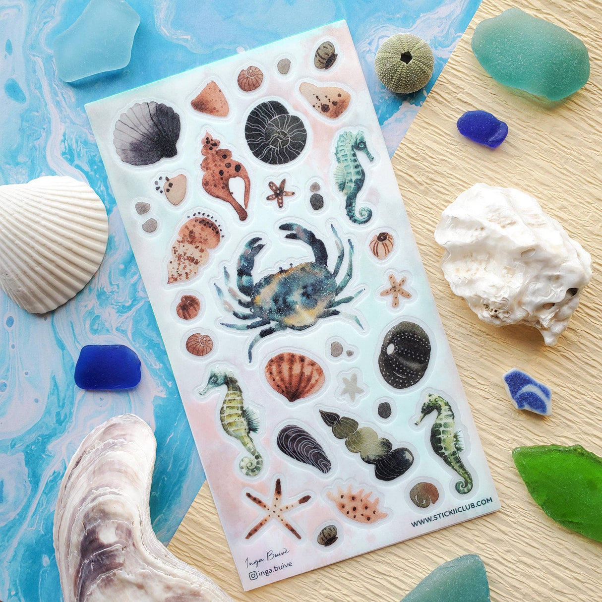 Coastal Collection Sticker Sheet