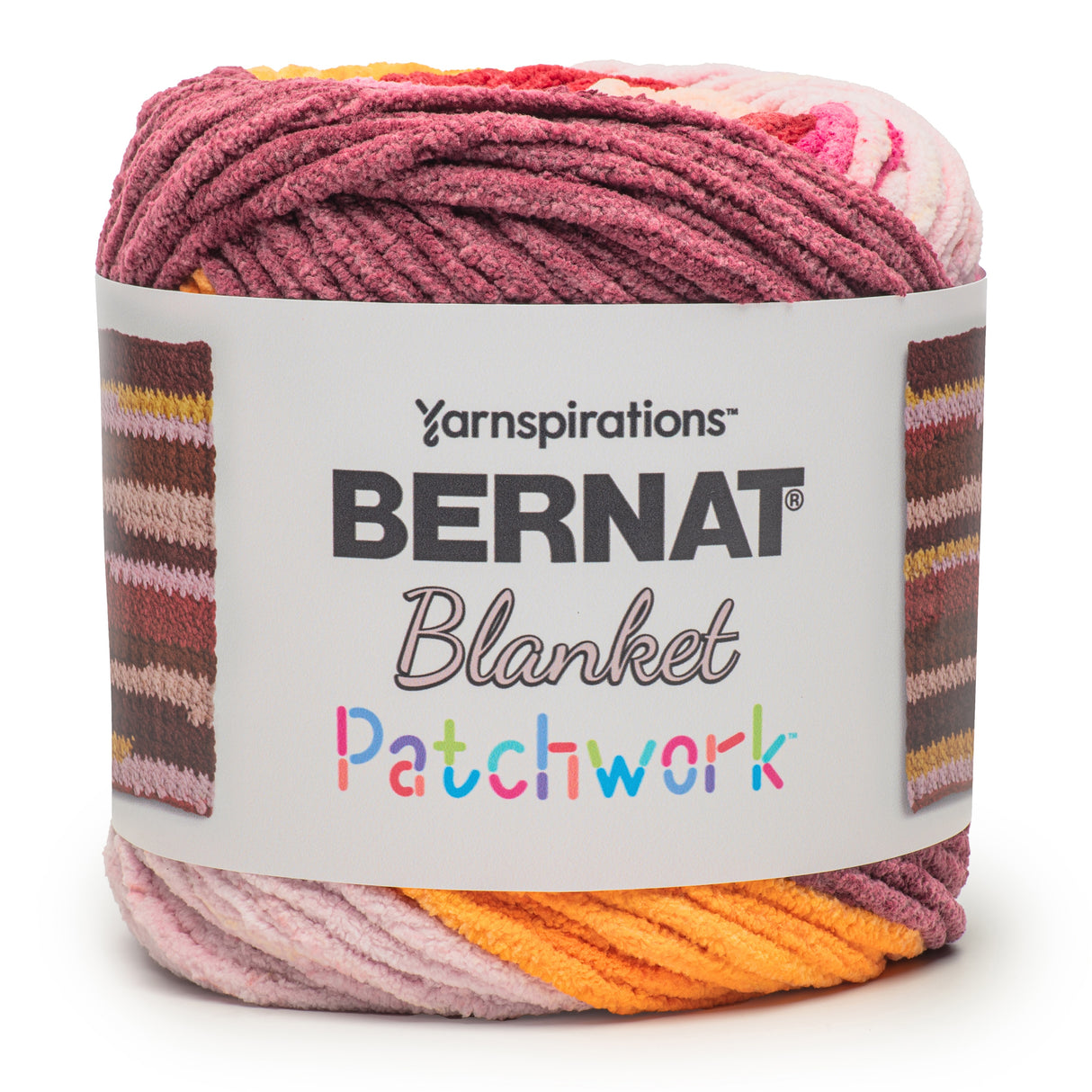 Bernat Blanket Patchwork Yarn-Cherry Twist