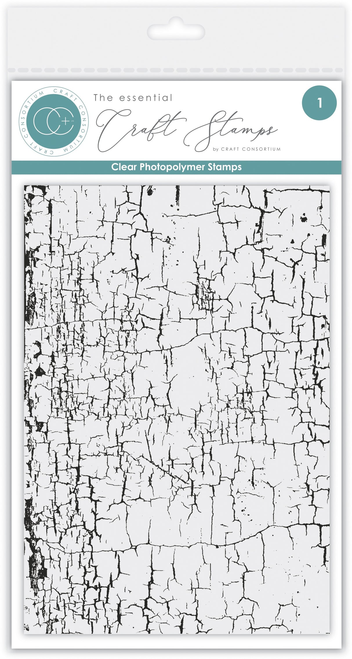 Craft Consortium Photopolymer Stamp set-Cracked Surface, Journaling Phase 2