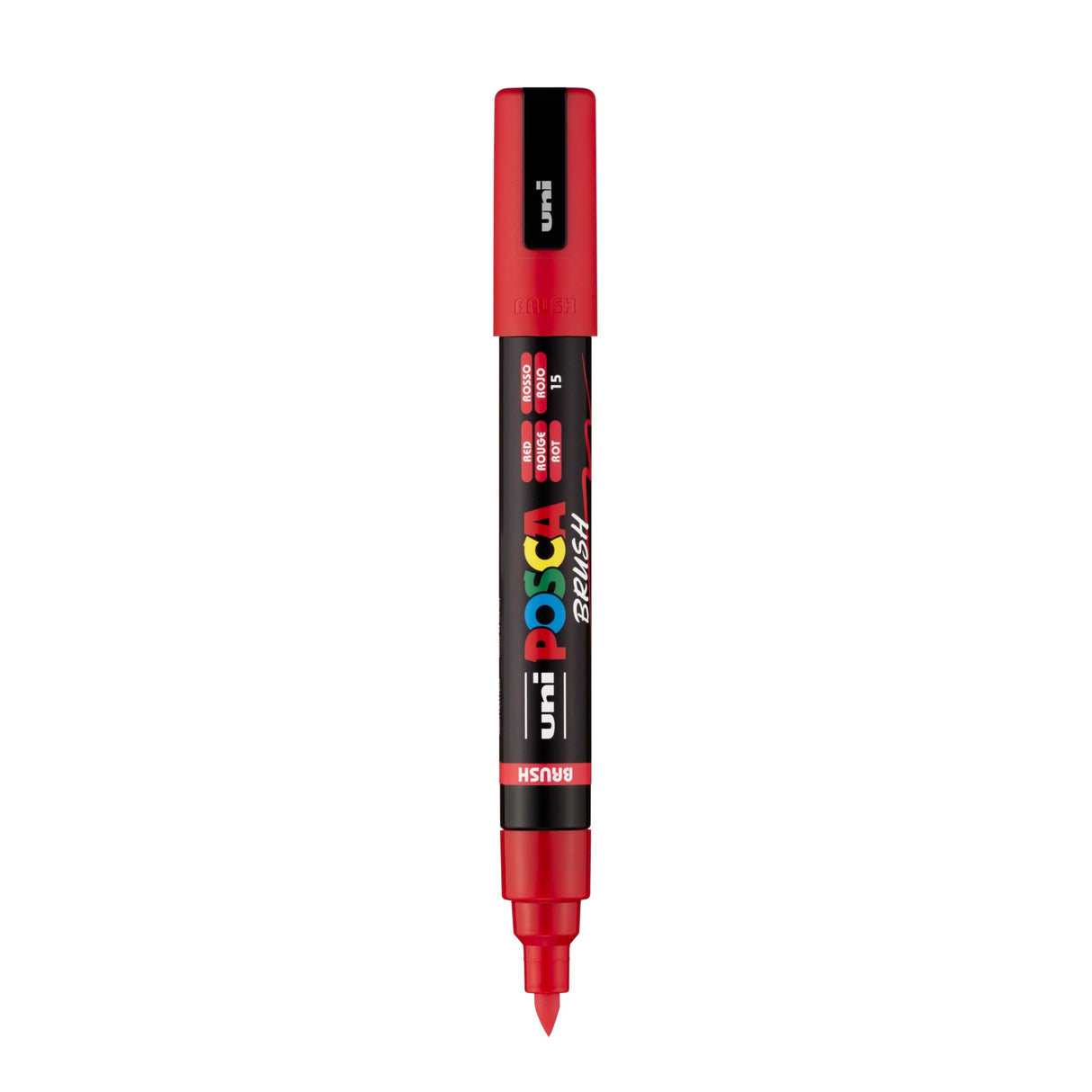 POSCA 5BR Paint Marker Brush Tip (1-4mm)-Red