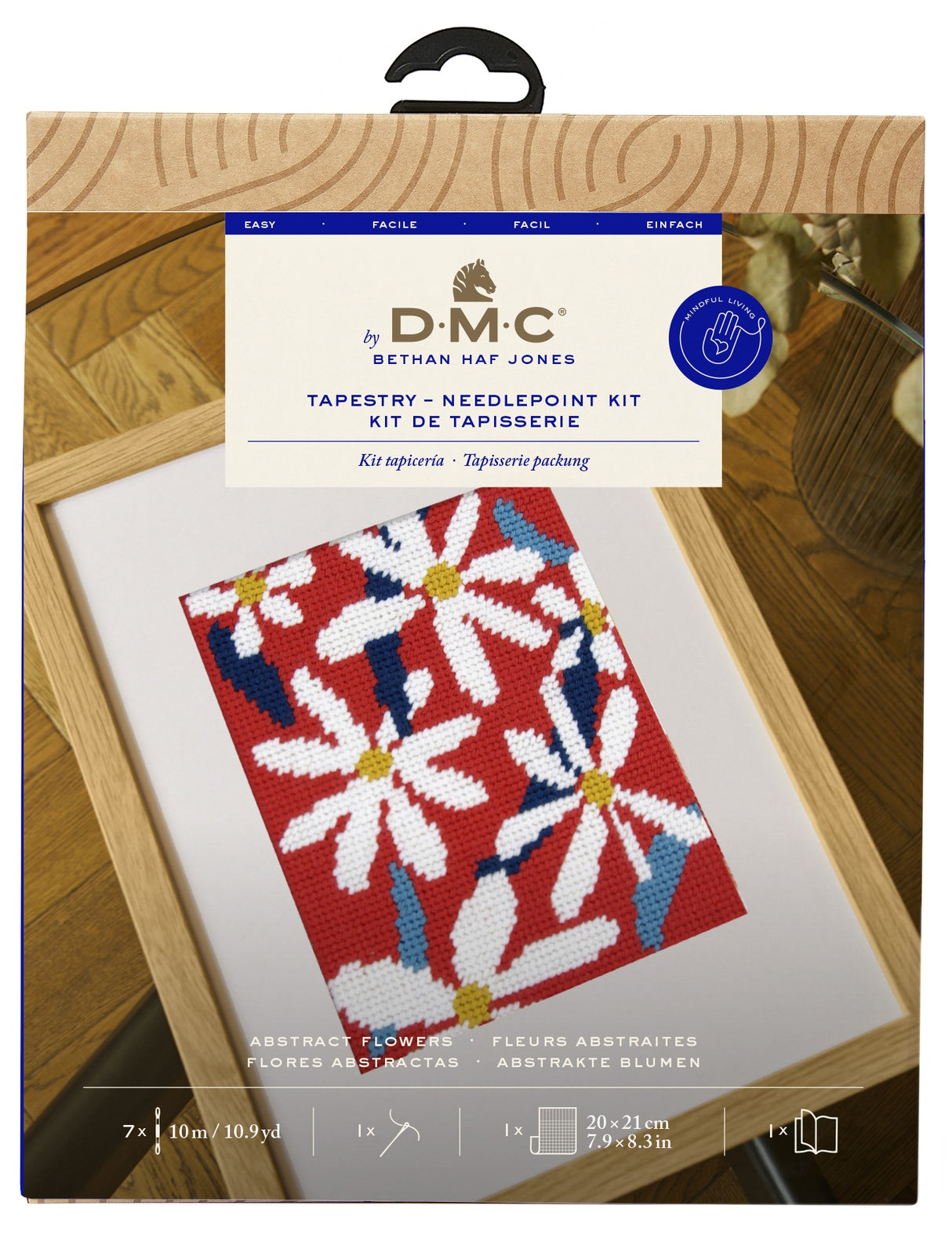 DMC Mindful Making Tapestry Kit-Abstract Flowers
