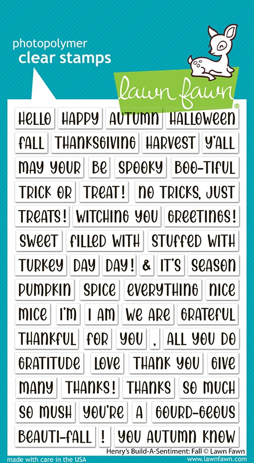 Lawn Fawn Clear Stamps-Fall