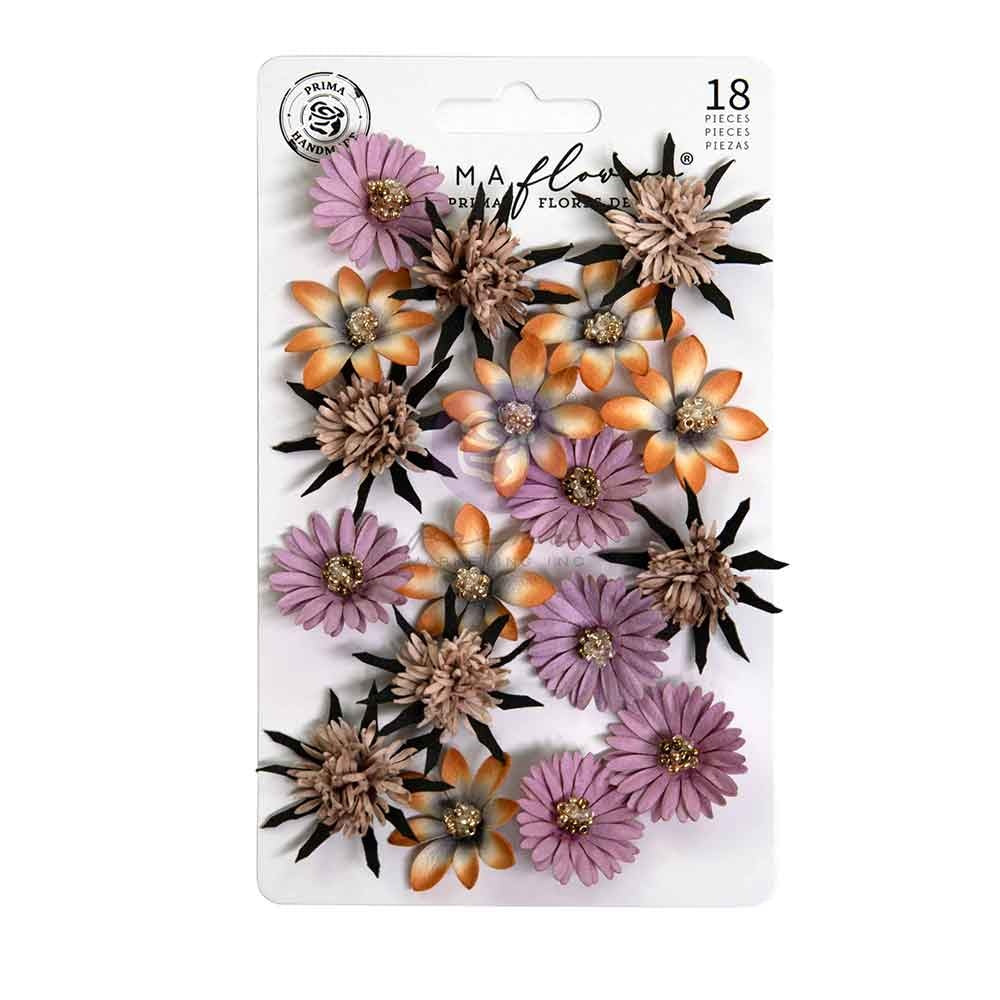 Prima Paper Flowers 18/Pkg-Witch Hazel, Bewitched