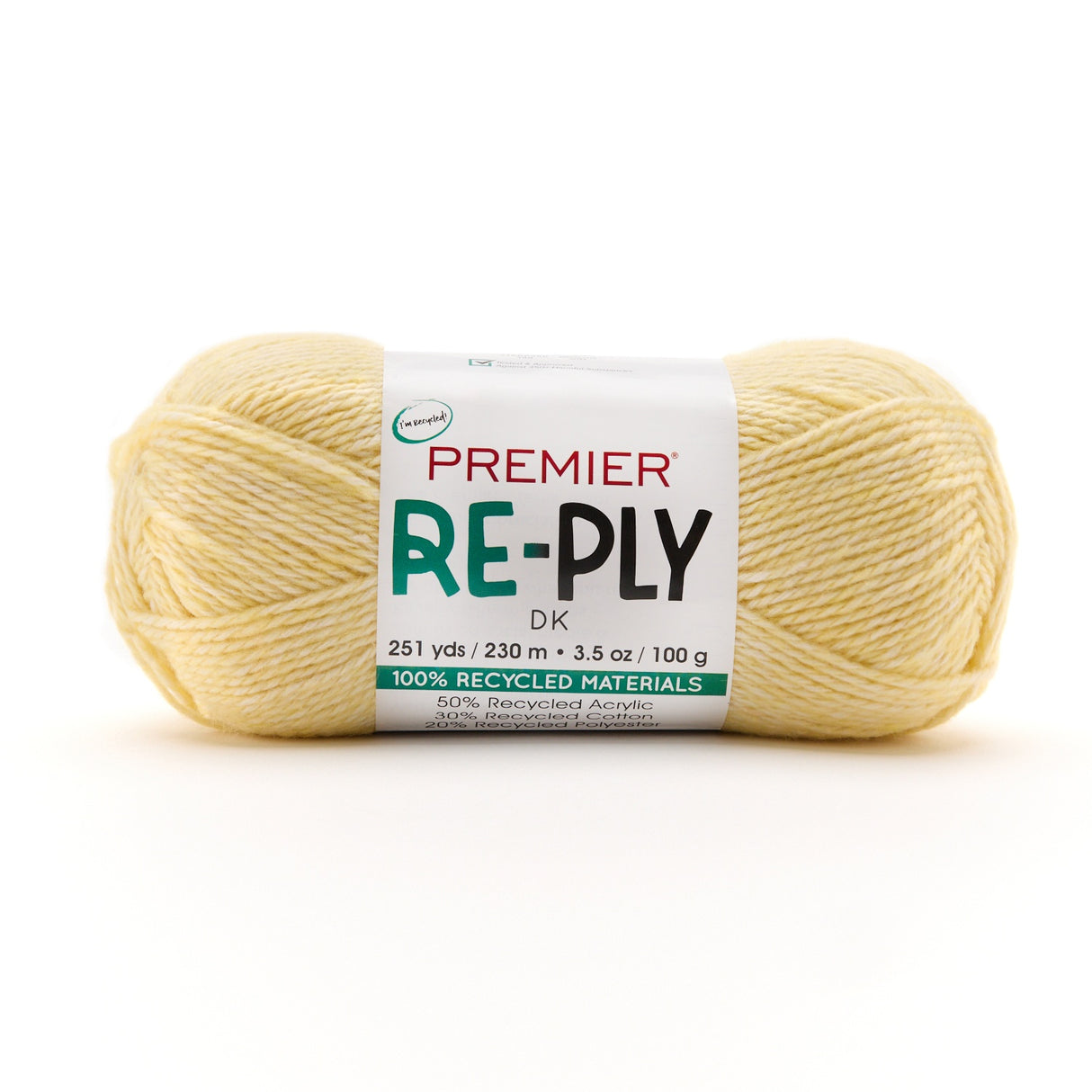 Premier Re-Ply Yarn-Yellow