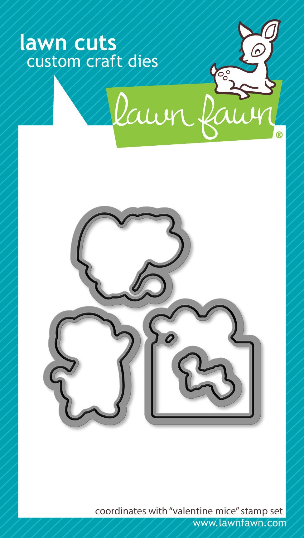 Lawn Cuts Custom Craft Die-Valentine Mice