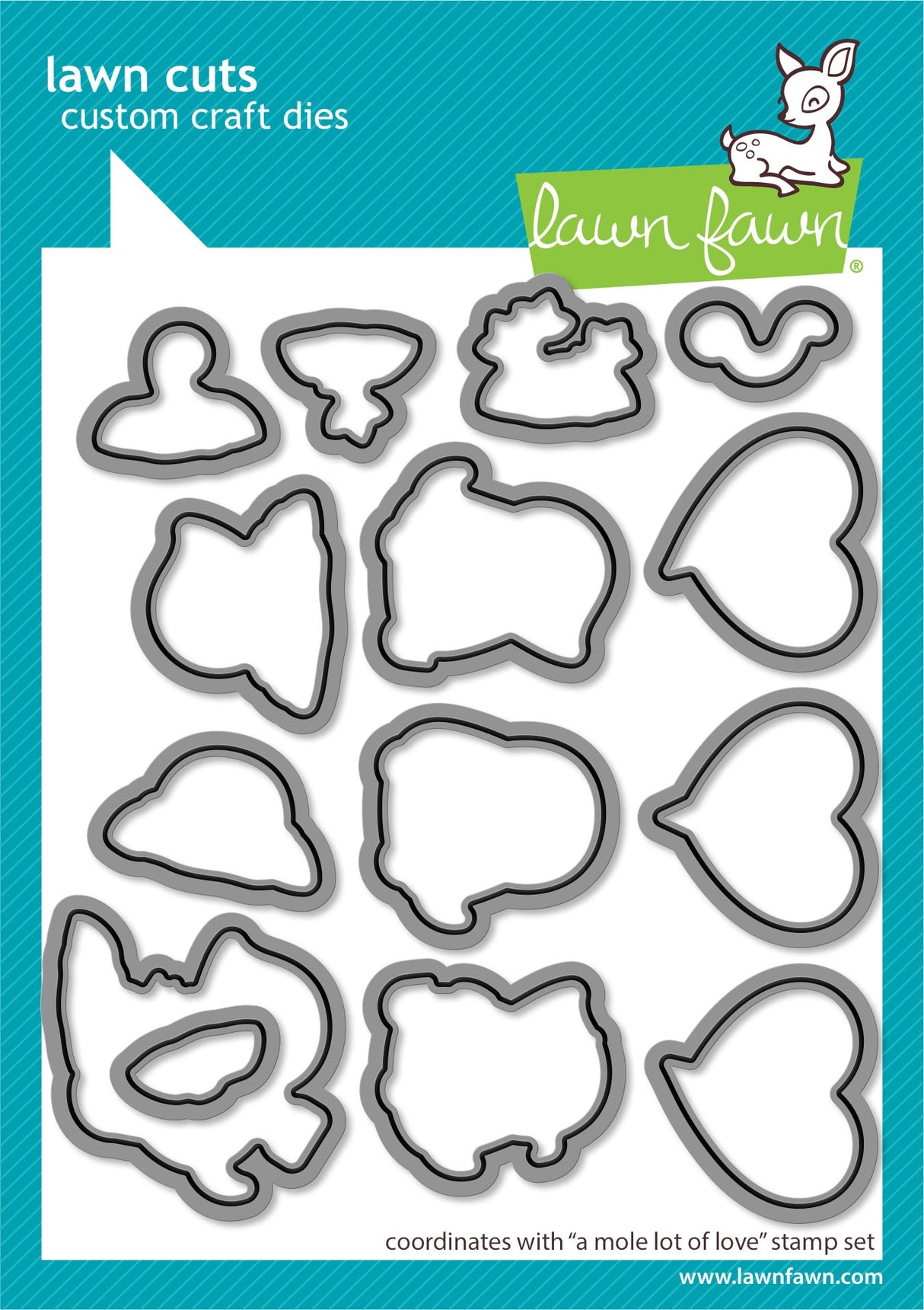 Lawn Cuts Custom Craft Die-A Mole Lot of Love
