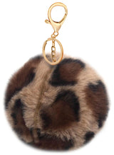 Pepperell Braiding Faux Fur Zipper Poms-Leopard