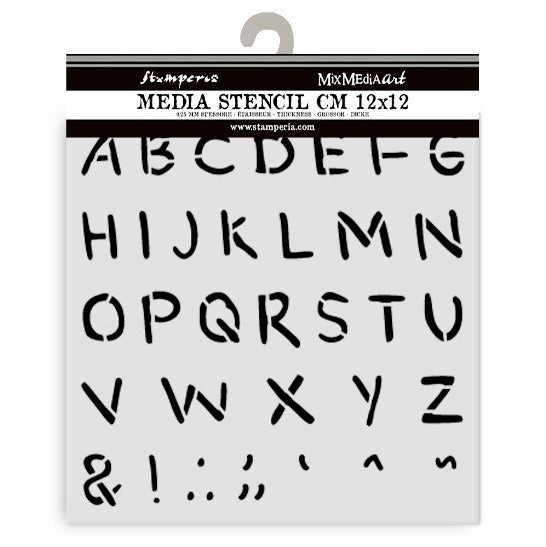 Stamperia Stencil 4.72"X 4.72"-Baby Alphabet