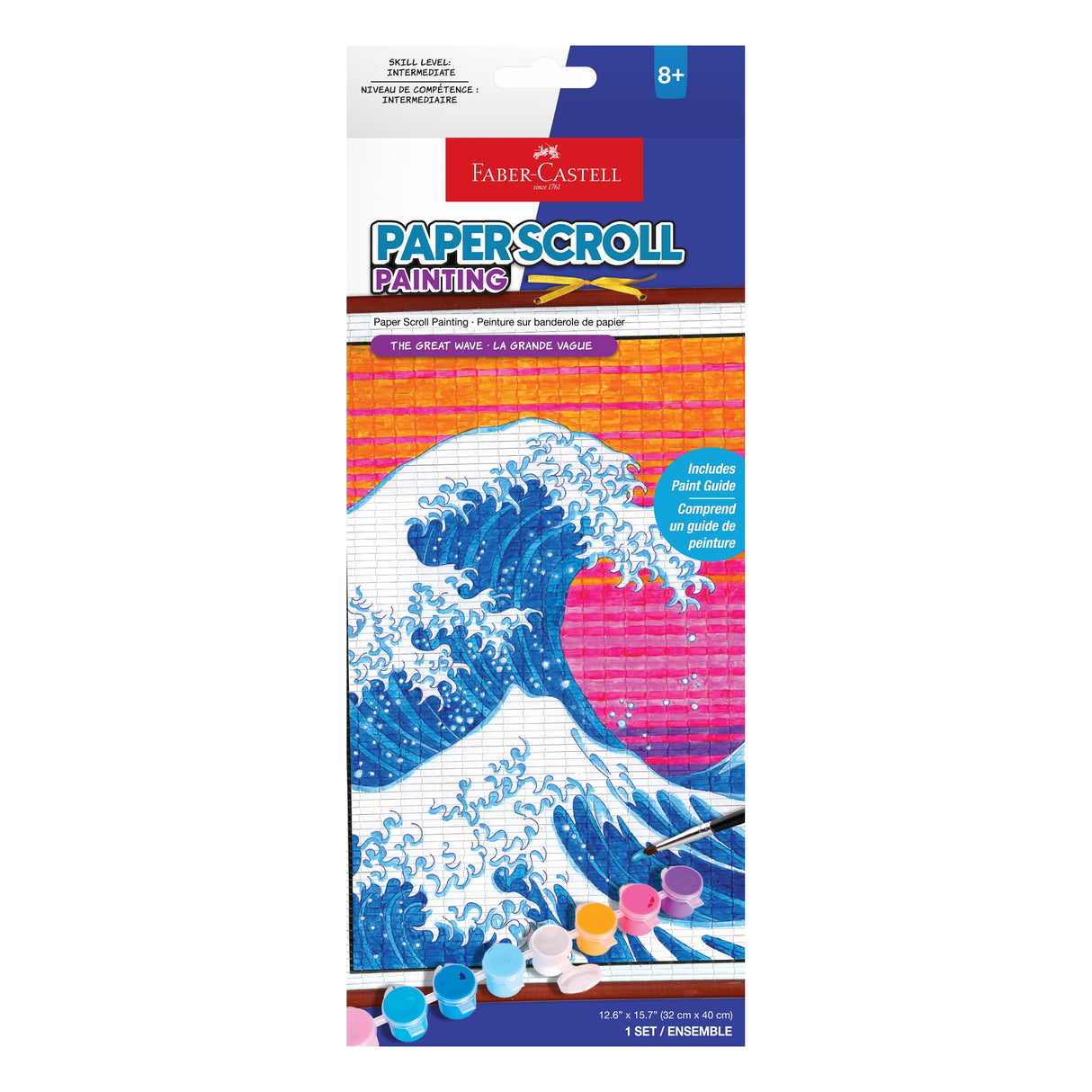 Faber-Castell Paper Scroll Painting Kit-The Great Wave