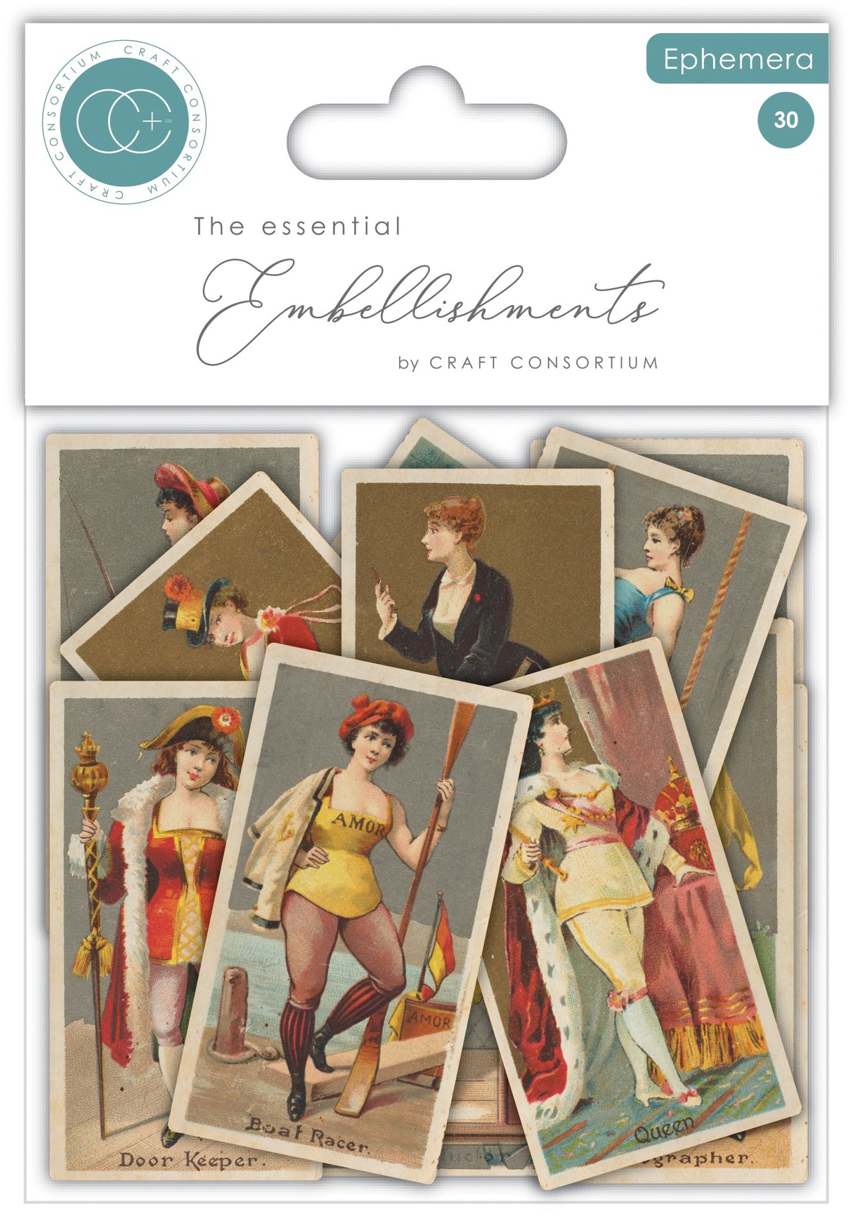 Craft Consortium The Collector Ephemera 30/Pkg-Ladies
