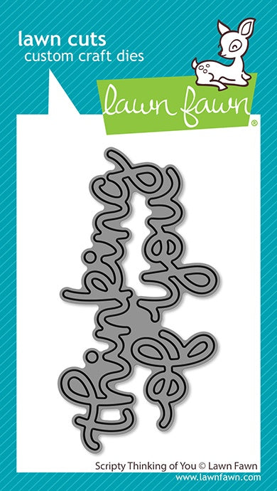 Lawn Cuts Custom Craft Die-Scripty Thinking of You