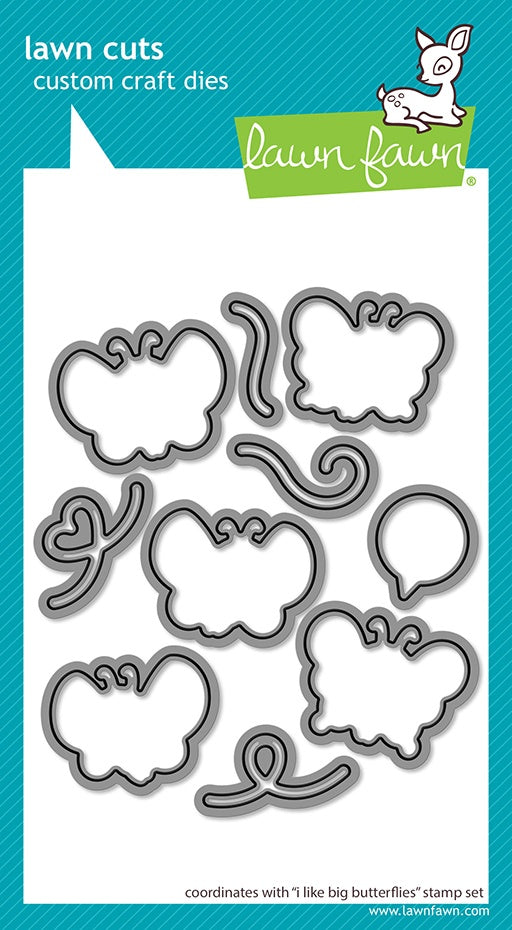 Lawn Cuts Custom Craft Die-I Like Big Butterflies