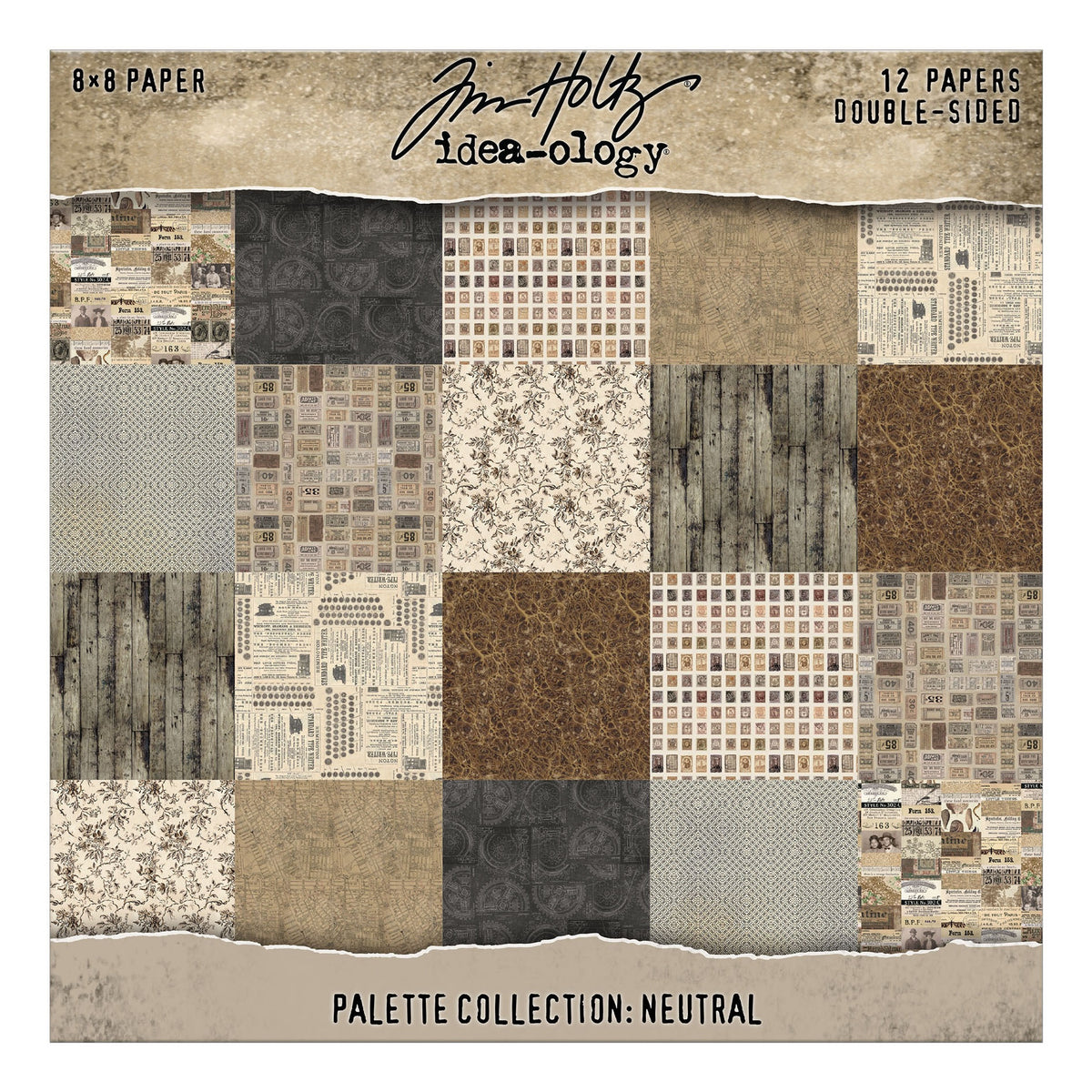 Idea-ology Double-Sided Cardstock 8"X8" 12/Pkg-Palette Collection: Neutral