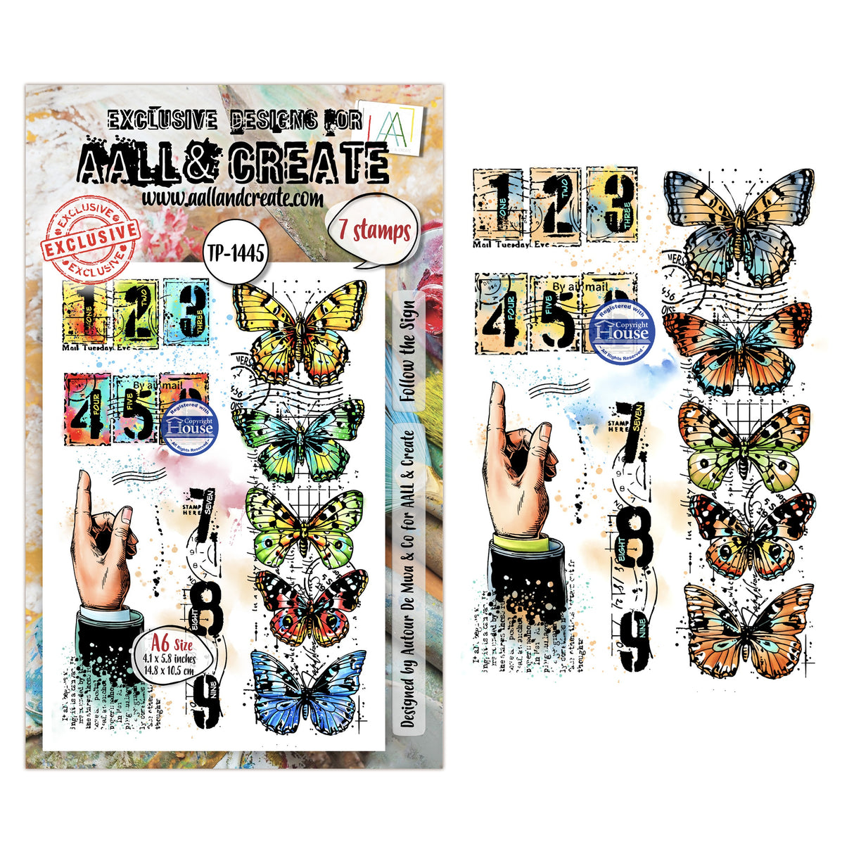AALL And Create A7 Photopolymer Clear Stamp Set-Follow the Sign