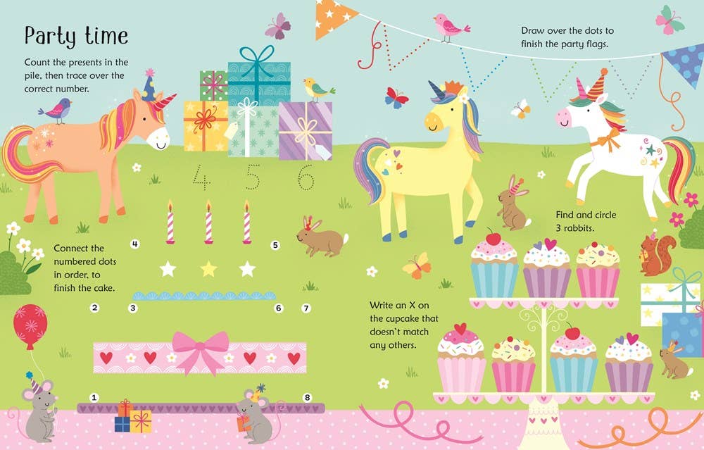 Wipe-Clean Unicorn Activities : Usborne