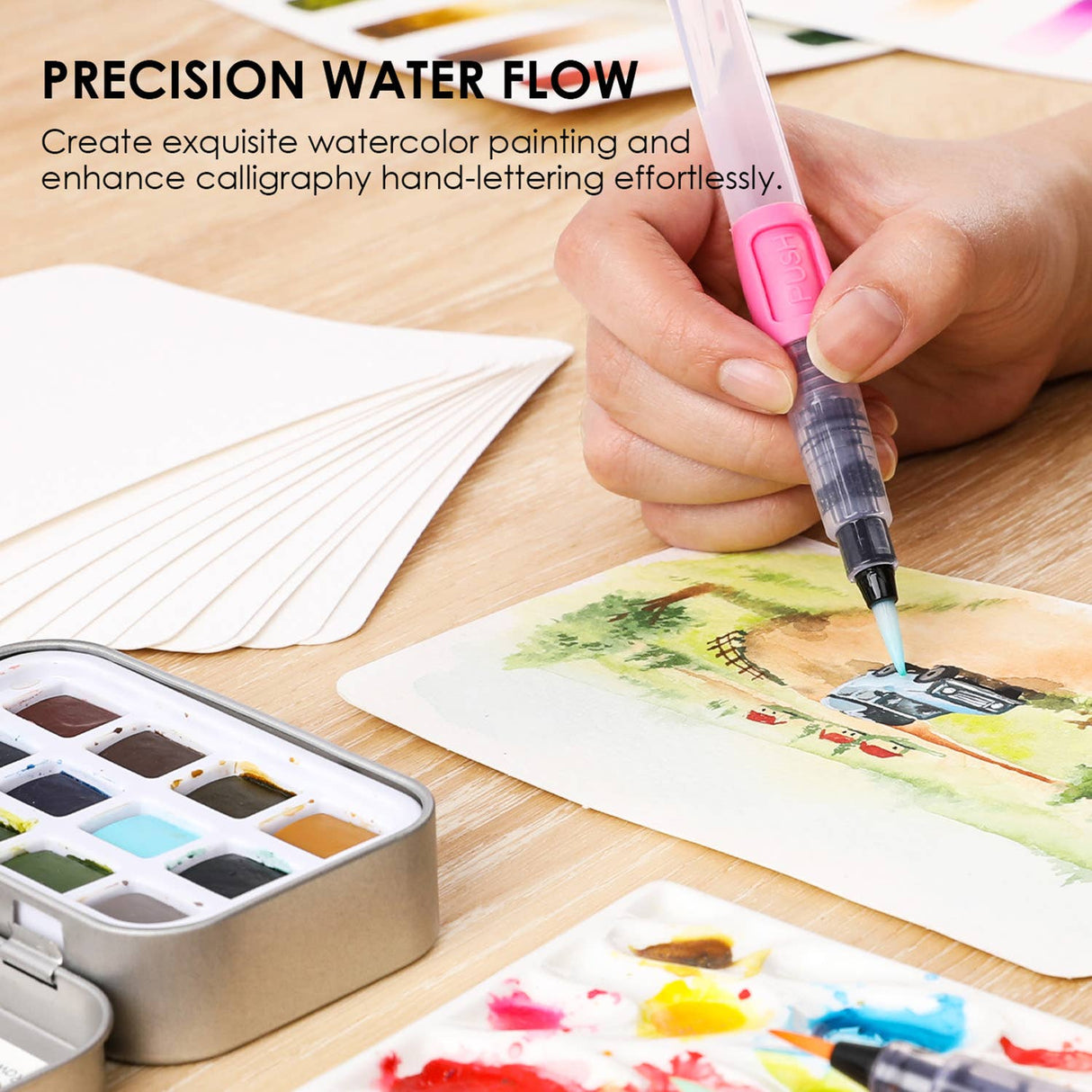 Premium Water Brush Pen Set Of 3