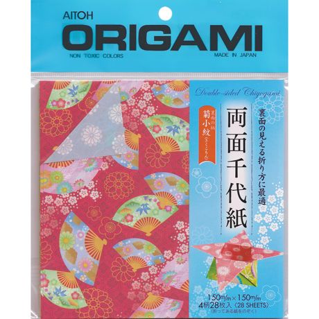 Aitoh Origami Paper 5.875"X5.875" 28/Pkg-Ryomen Double Sided