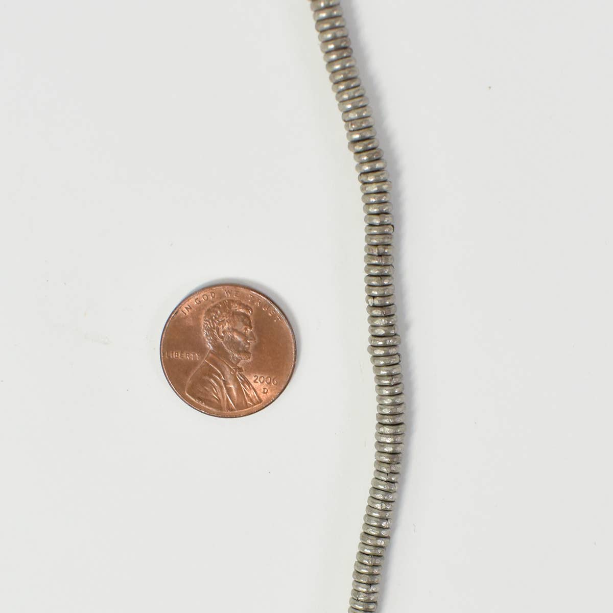 Silver Heishi Beads