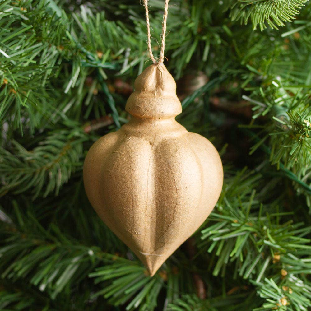 5" Paper Mache Christmas Ornament