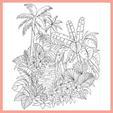 Tropical Wonderland: A Calming Coloring Book for Adults