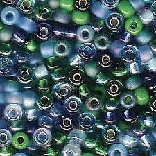 8/0 Miyuki Seed Bead Tube Lagoon Mix