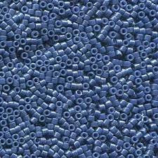 11/0 Miyuki Delica Bead Tube Duracoat Opaque Navy Blue