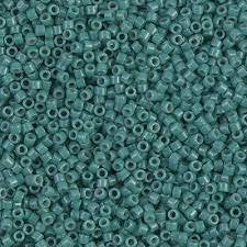 11/0 Miyuki Delica Bead Tube Duracoat Opaque Eucalyptus