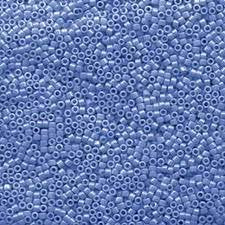 11/0 Miyuki Delica Bead Tube Opaque Cyan Blue