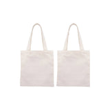 Plain Cotton Tote Bag 2 ct 8.7"x7.9" Small Canvas
