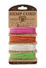 Hemptique True Hemp Cord 20lb 120'-Razzle Dazzle