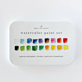 Watercolor paint set 18 colors with brush